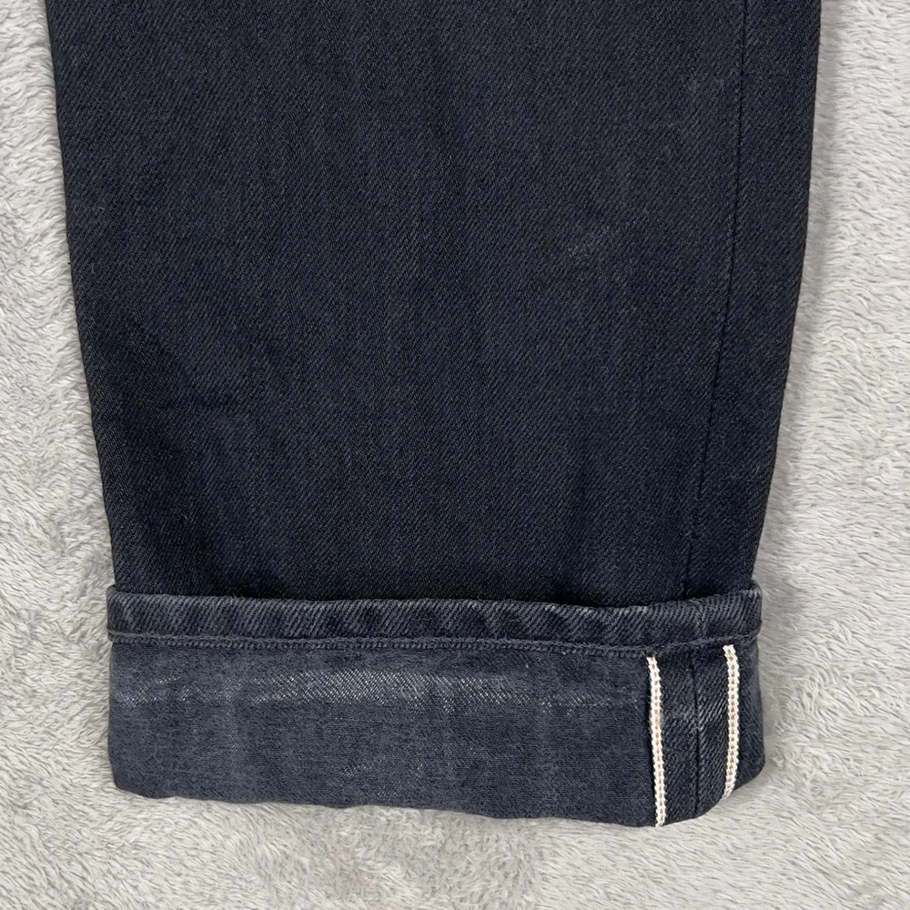Tellason‎ Elgin Japanese Black Selvedge Jeans Men's 34x34 Slim Tapered 13.5 oz - Picture 8 of 16